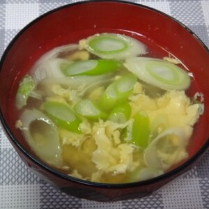 寒い日に★簡単　葱と生姜の鶏ガラスープ